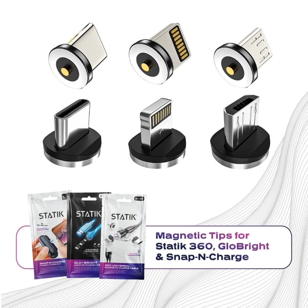 Magnetic Tips For Statik Cables 3 Pack
